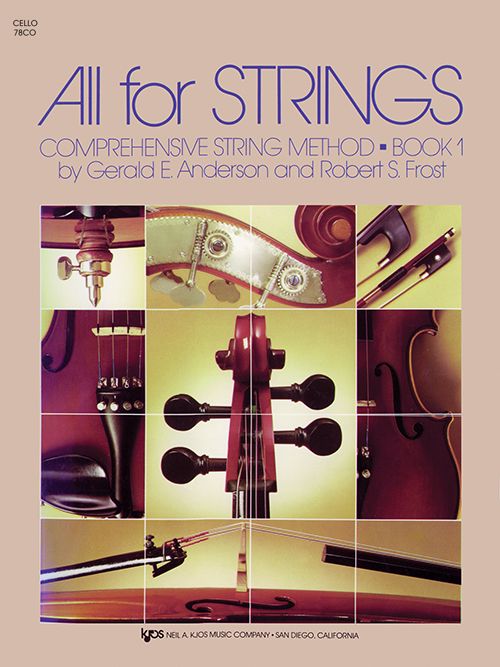 All for Strings Book 1 - Cello Book by Anderson/Frost Kjos 78CO