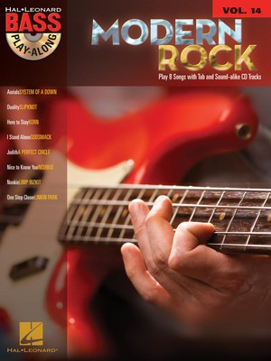 Modern Rock - Bass Play-Along Volume 14 - Bass Guitar Hal Leonard Bass TAB with Lyrics & Chords /CD