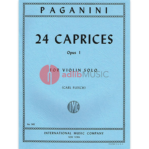 Paganini - 24 Caprices - Violin Solo edited by Flesch IMC IMC0582