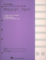 Bass Guitar Tablature Manuscript Paper (Purple Cover) - Hal Leonard