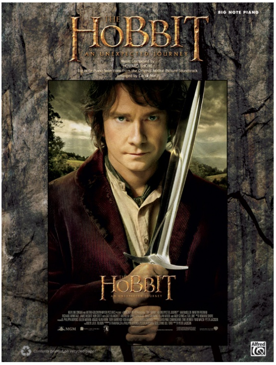 THE HOBBIT AN UNEXPECTED JOURNEY PIANO BigNote - SHORE HOWARD - Alfred Music 40316