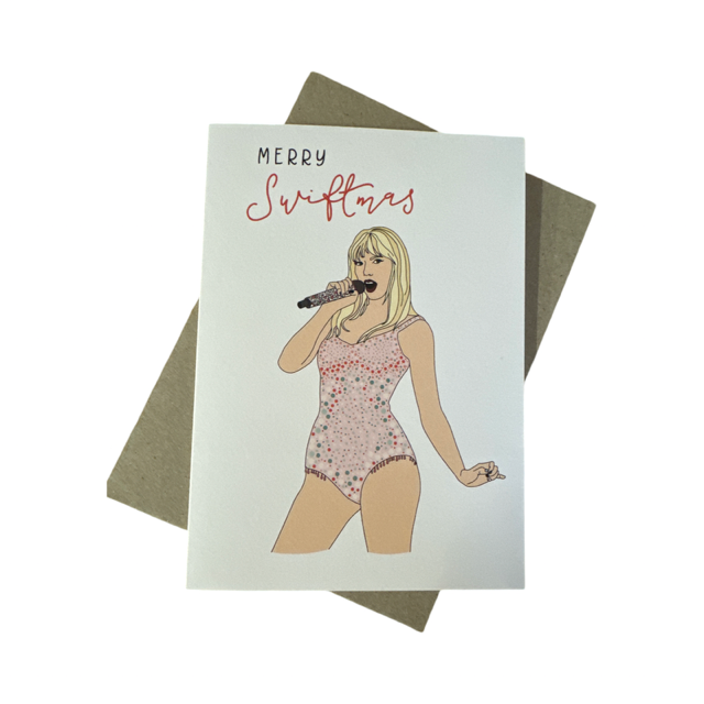 Greeting Card Merry Swiftmas Taylor Swift