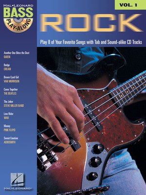 Rock - Bass Play-Along Volume 1 - Bass Guitar Hal Leonard Bass TAB with Lyrics & Chords /CD