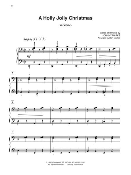 DUETS FOR CHRISTMAS - DAN COATES - 1 PIANO 4 HANDS - Alfred Music