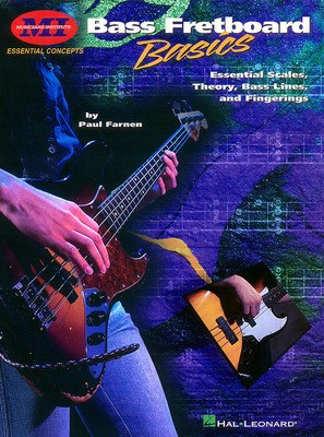 Bass Fretboard Basics - Essential Scales, Theory, Bass Lines & Fingerings - Paul Farnen - Bass Guitar Musicians Institute Press Bass TAB