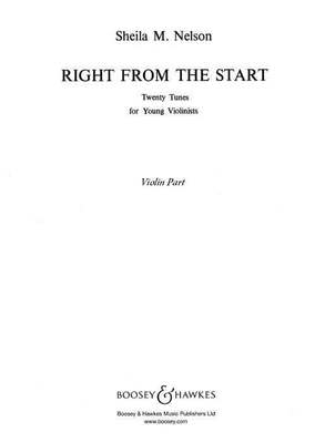 Right from the Start - 20 very elementary pieces for young players - Violin Sheila Mary Nelson Boosey & Hawkes