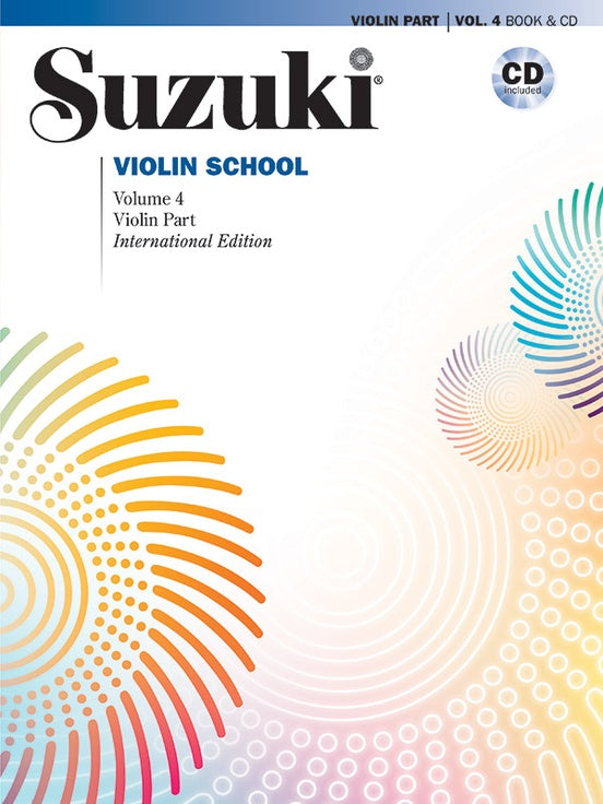 Suzuki Violin School Book/Volume 4 - Violin/CD (Recorded by Hadelich) Summy Birchard 50106