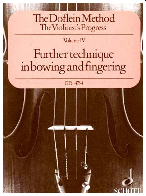 Doflein Method Volume 4 - Violin Solo Schott ED4754