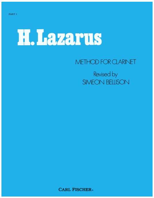 Lazarus - Method for Clarinet Volume 1 - Clarinet Fischer O327