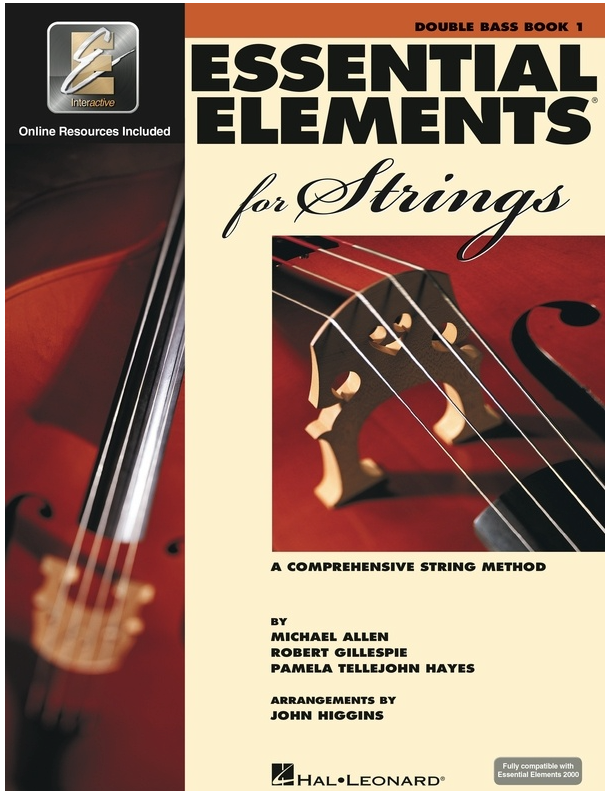 Essential Elements for Strings - Book 1 with EEi - String Bass - Double Bass Michael Allen|Pamela Tellejohn Hayes|Robert Gillespie Hal Leonard Sftcvr/Online Audio 868052