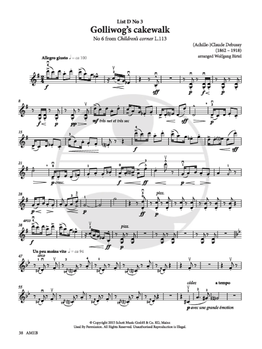 AMEB Violin Series 10 Grade 5 - Violin/Piano Accompaniment AMEB 1202729339