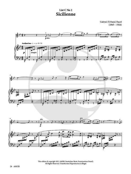 AMEB Violin Series 10 Grade 5 - Violin/Piano Accompaniment AMEB 1202729339