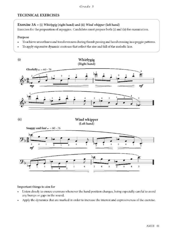 AMEB Piano Technical Work (Scale Book) 2018  Level 1 (Preliminary to Grade 4) - Piano AMEB 1201105739