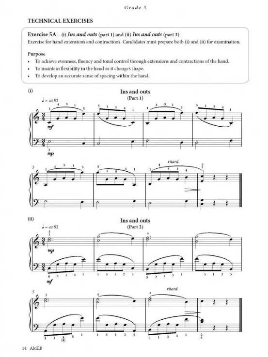 AMEB Piano Technical Work (Scale Book) 2018  Level 2 (Grades 5-8) - Piano AMEB 1201105839