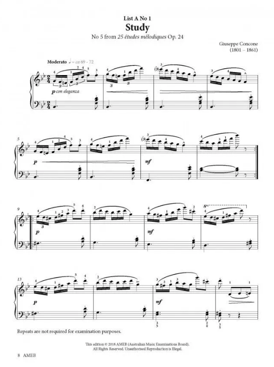 AMEB Piano Series 18 Grade 3 - Piano AMEB 1201103439