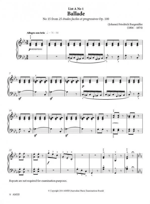 AMEB Series 17 Grade 3 - Piano Solo 1201100439