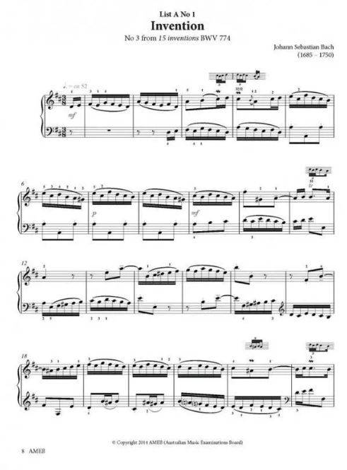 AMEB Series 17 Grade 5 - Piano Solo 1201100639