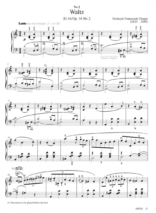 AMEB Series 2 Piano for Leisure Grade 7 - Piano Solo 1201064939