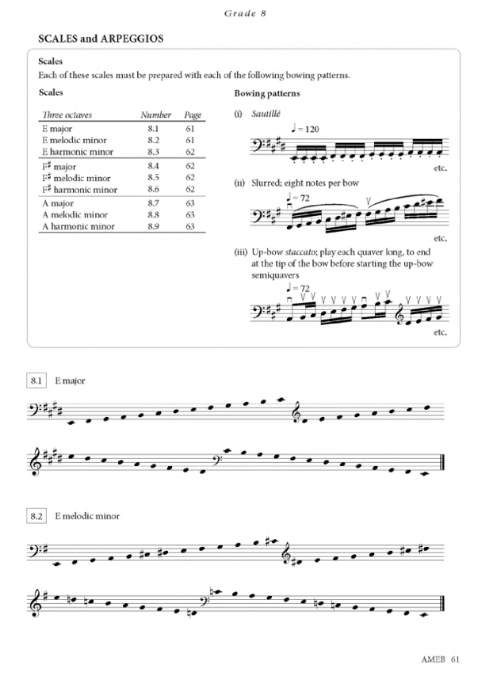 AMEB Technical Workbook - Double Bass 2013 AMEB 1203054839