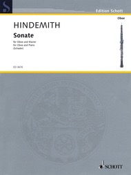 Hindeminth - Sonata - Oboe/Piano Accompaniment Schott Music ED3676