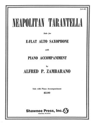 Neopolitan Tarrantella Alto Saxophone/Piano - Alto Saxophone Hal Leonard Softcover