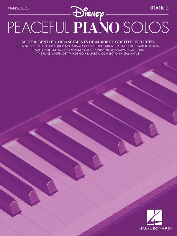 Disney Peaceful Piano Solos Book 2 - Piano Solo Hal Leonard 369068