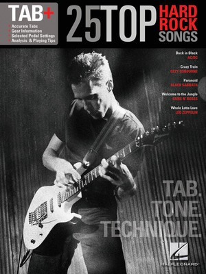 25 Top Hard Rock Songs - Tab. Tone. Technique. - Tab+ - Guitar Hal Leonard Guitar TAB