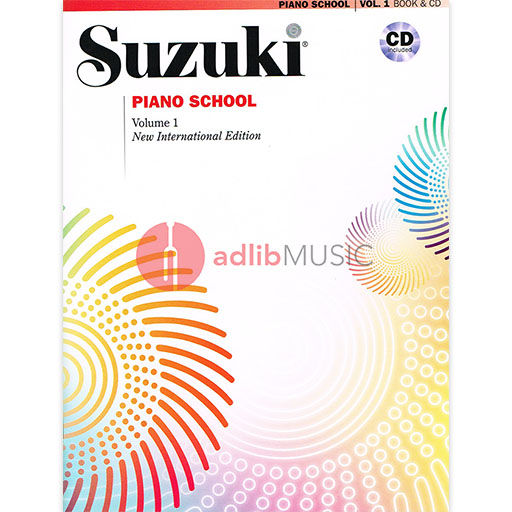 Suzuki Piano School Book/Volume 1 - Piano/CD (Recorded by Seizo Azuma) New International Edition Summy Birchard 30030