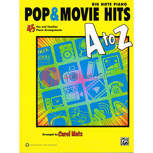 POP & MOVIE HITS A TO Z BIG NOTE - Alfred Music