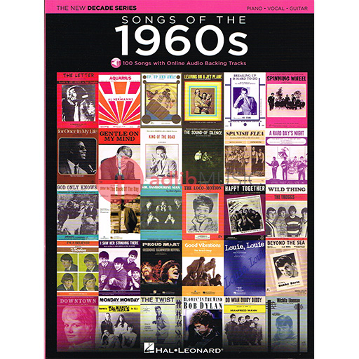 Songs of the 1960s - Decade Series Play-Along - Piano/Vocal/Guitar/Audio Access Online PVG Hal Leonard 137596