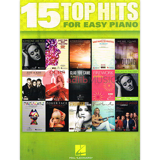 15 Top Hits - Easy Piano Hal Leonard 102668