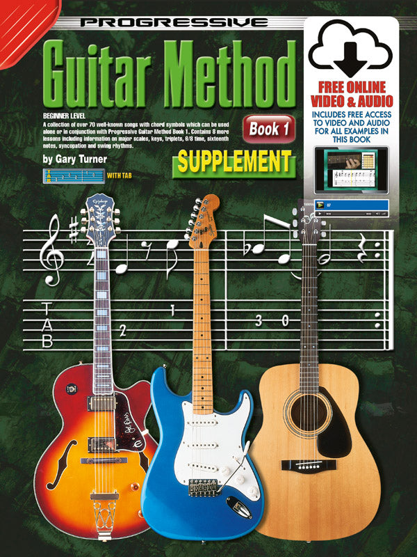 Progressive Guitar Meth Bk 1 Supplement Book/OA