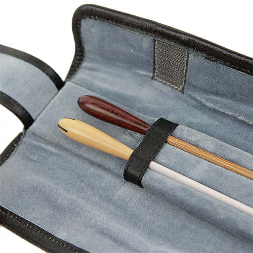 Takt Leather Wrap Around Baton Case Black