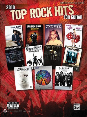 2010 Top Rock Hits for Guitar - Top Rock Hits for Guitar Series - Guitar Hal Leonard Guitar TAB