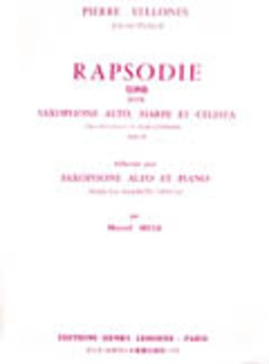 Rapsodie - Pierre Vellones - Alto Saxophone Edition Henry Lemoine