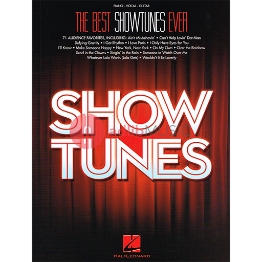 The Best Showtunes Ever - Piano/Vocal/Guitar PVG Hal Leonard 118782