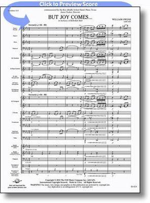 But Joy ComesŒƒ - William Owens - FJH Music Company Score/Parts