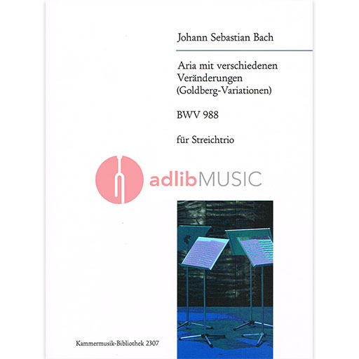 Bach - Goldberg Variations BWV988 - Violin/Viola/Cello Trio Breitkopf KM2307