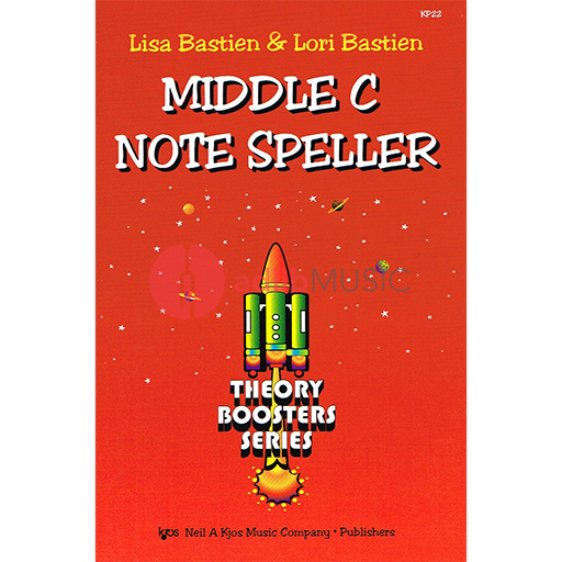 Middle C Note Speller - Theory Boosters by Bastien Kjos KP22