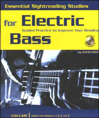 Essential Sightreading Studies Elec Bass Bk 1-3 - Guided Practice to Improve Your Reading - Bass Guitar David Motto Molto Music /CD