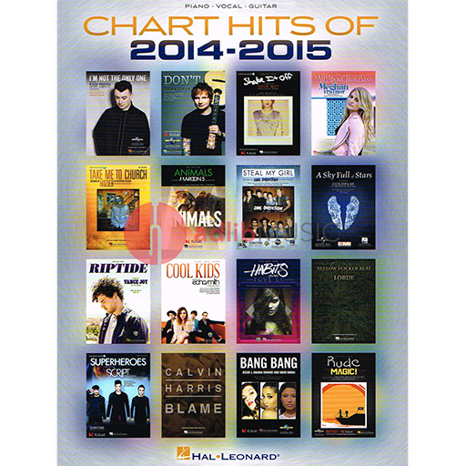 Chart Hits of 2014-2015 - Piano/Vocal/Guitar PVG Hal Leonard 142505