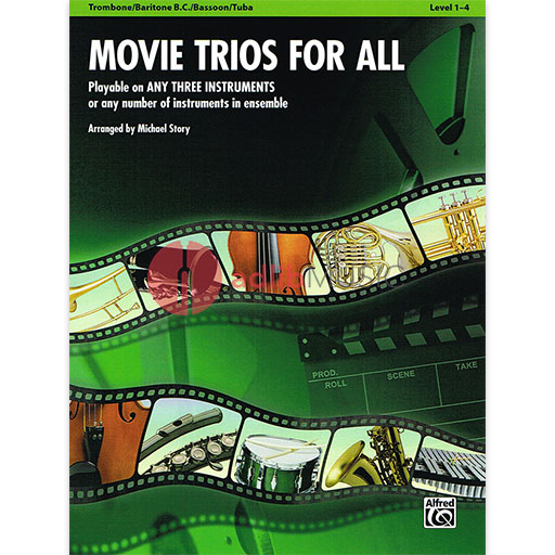 Movie Trios for All - Trombone - Various - Michael Story - Alfred Music