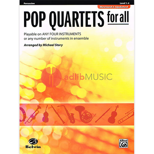 Pop Quartets for All Percussion - Various - Alfred Music