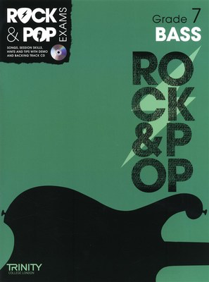 Rock & Pop Exams: Bass - Grade 7 - Book with CD - Bass Guitar Trinity College London /CD