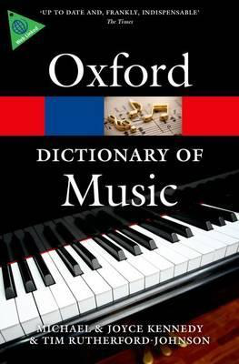 The Oxford Dictionary of Music - Text Oxford University Press 9780199578542