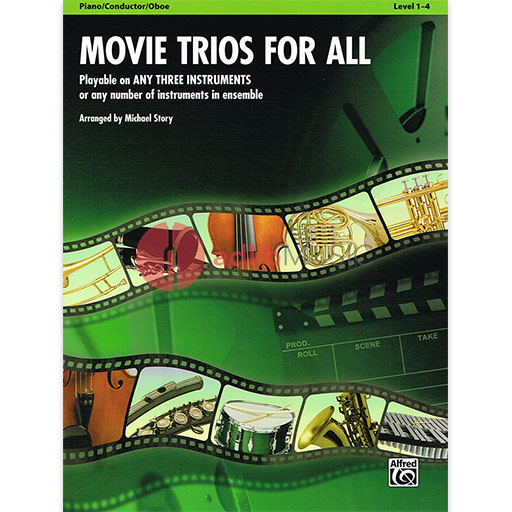 Movie Trios for All - Piano/Conductor Score/Oboe Part Alfred 33525