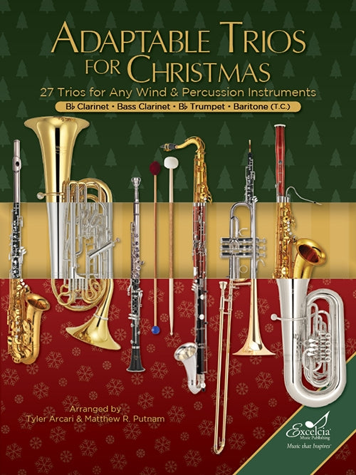 Adaptable Trios for Christmas - Clarinet/Trumpet - Arranged by Arcari/Putnam - Excelcia