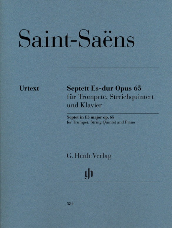 Saint-Saens - Septet in Ebmaj Op65 - Score/Parts Henle HN584