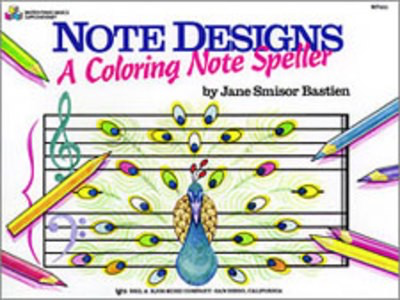 Note Designs A Coloring Note Speller - Bastien - KJOS