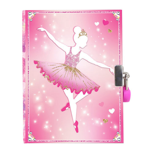 Ballet Lockable Diary Blonde Ballerina in Pink Tutu Grape Scented